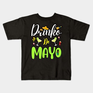 Cinco De Mayo  Drinko De Mayo Fiesta Mexican Kids T-Shirt